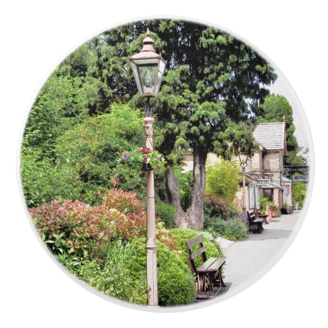 TRAIN STATIONS CERAMIC KNOB (Front)