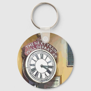 TRAIN STATIONS KEY RING