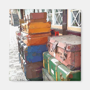 TRAIN STATIONS MAGNET