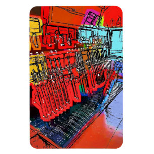 TRAIN STATIONS MAGNET