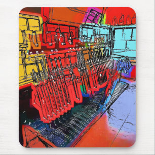 TRAIN STATIONS MOUSE MAT