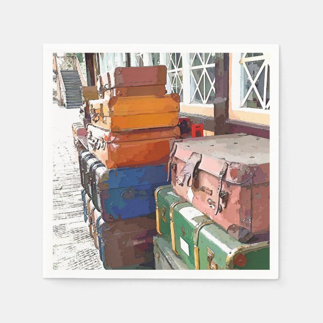 TRAIN STATIONS NAPKIN (Front)