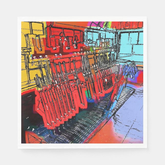 TRAIN STATIONS NAPKIN (Front)