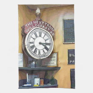 TRAIN STATIONS TEA TOWEL