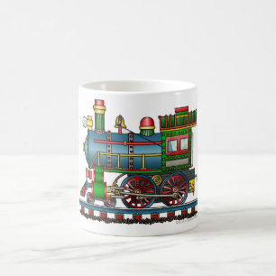 Train Steam Engine Choo Choo Coffee Mug