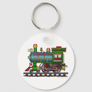 Train Steam Engine Choo Choo Key Chains
