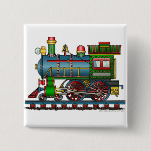 Train Steam Engine Choo Choo Pins