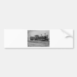 train steam locomotive engine old railway railroad bumper sticker