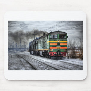Train Steam Railroad Steampunk Engine Destiny Mouse Mat