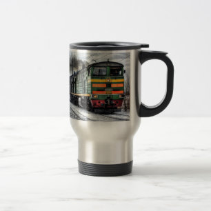Train Steam Railroad Steampunk Engine Destiny Travel Mug