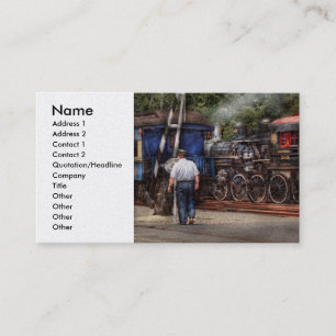 Train - Steam - The conductors job Business Card