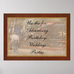 Train - Steam - The conductors job Poster