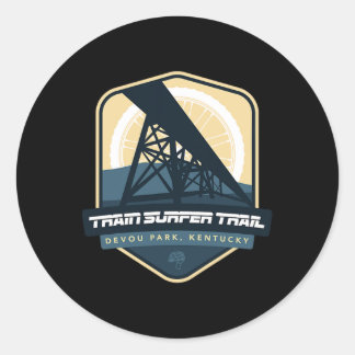 Train Surfer Trail - Devou Park, Kentucky Classic Round Sticker