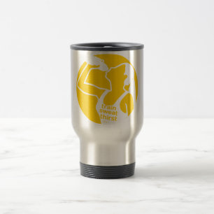 TRAIN SWEAT THIRST (F) yellow Travel Mug