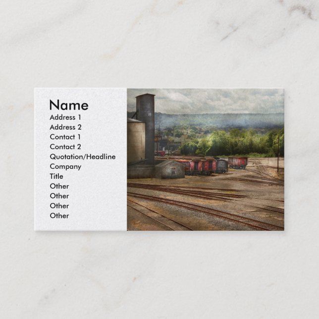 Train - The train graveyard Business Card (Front)