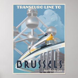 Train through Europe - of the Future! Poster