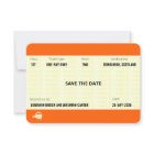Train Ticket Inspired | Gay Wedding Save the Date