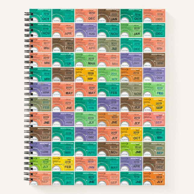 Train ticket montage notebook (Front)