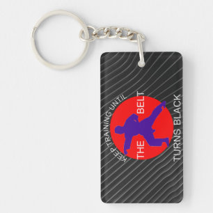 Train till the belt turns black key ring