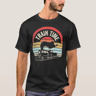 Train Time Funny Train Lovers Railroad T-Shirt