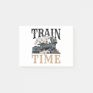 Train Time Model Railroad Railway Hobbyist Post-it Notes