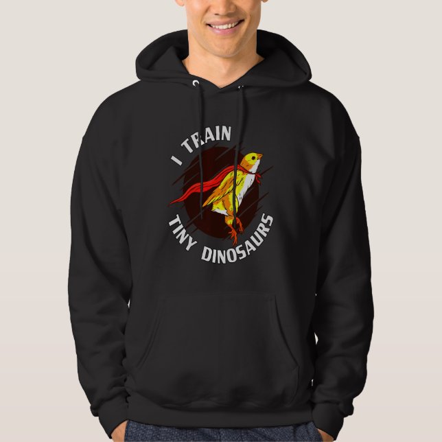 Train Tiny Dinosaurs Chicken   Hoodie (Front)