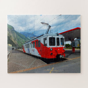 Train to Chamonix in Switzerland Jigsaw Puzzle