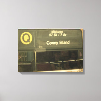 Train to Coney Island Canvas Print