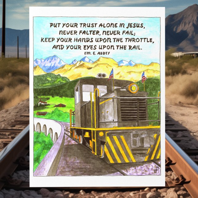 Train to Heaven Inspirational Postcard (Creator Uploaded)