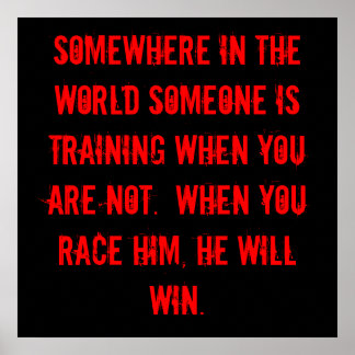 Train to win! poster