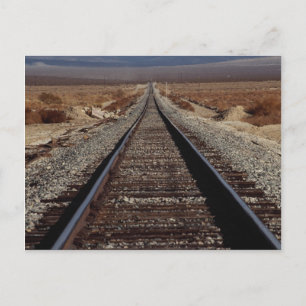 Train tracks, Mojave Desert, California, U.S.A. Postcard