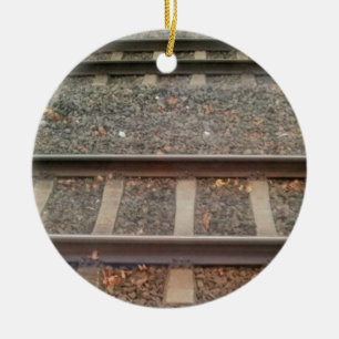 Train Tracks, Railway Ceramic Tree Decoration