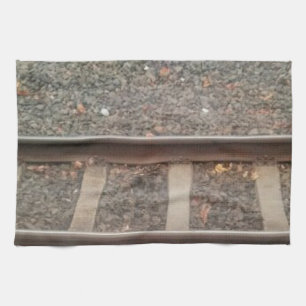 Train Tracks, Railway Tea Towel