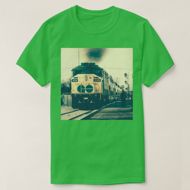 Train transportation people city T-Shirt (Design Front)