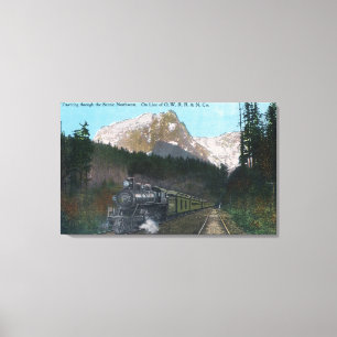 Train Travelling through the Northwest Canvas Print