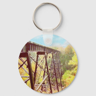 Train Trestle Key Ring