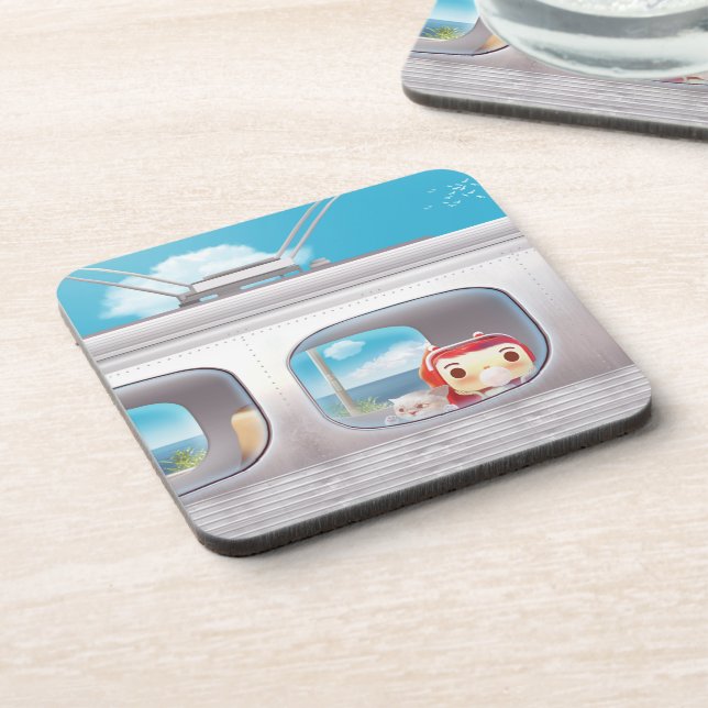 Train Trip with Cat Coaster (Left Side)