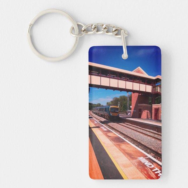 Train under the bridge key ring (Front)