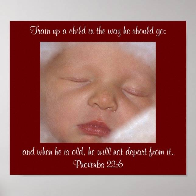 Train up a child verse Poster (Front)