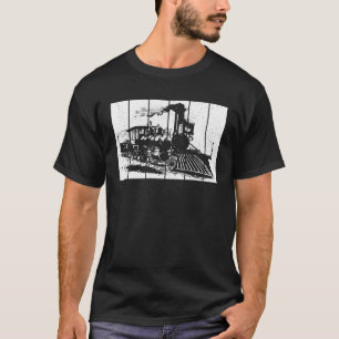 Train Vintage Locomotive Model Railroad Train   2 T-Shirt
