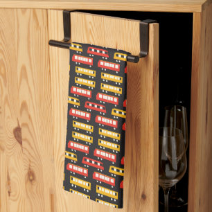 Train wagons tea towel