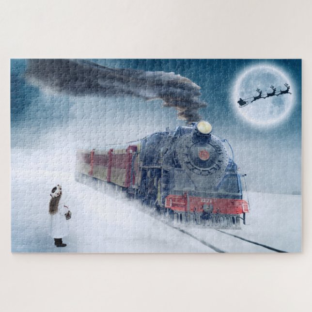 Train Winter Santa Christmas   Jigsaw Puzzle (Horizontal)