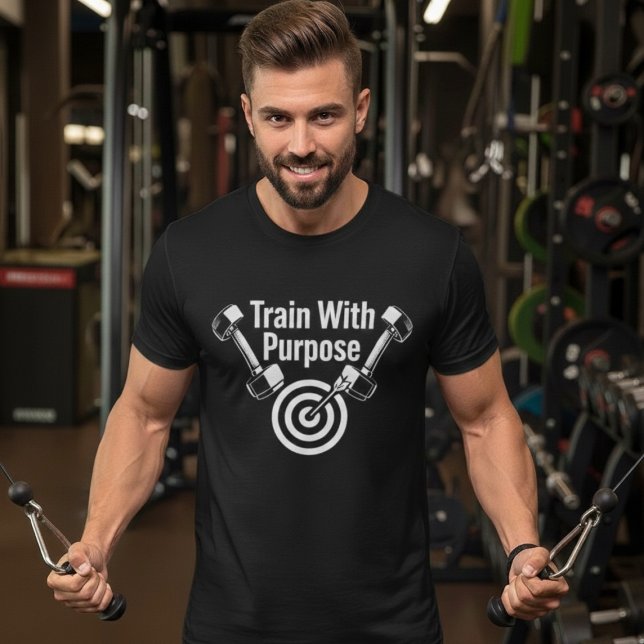 Train With Purpose – Motivational Fitness T-Shirt (Creator Uploaded)