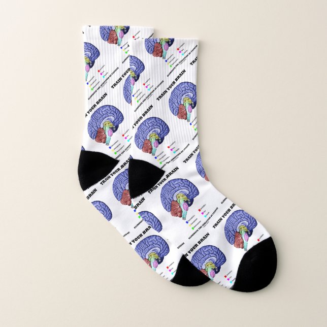 Train Your Brain Eliminate Sensation Of Fatigue Socks (Pair)