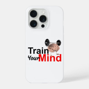 Train Your Mind Motivational Brain Workout Design iPhone 15 Pro Case