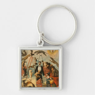 Trained Dog Act Theatrical Poster Key Ring