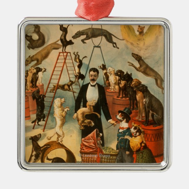 Trained Dog Act Theatrical Poster Metal Tree Decoration (Front)