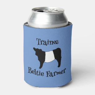 Trainee Beltie Farmer Baby Belted Galloway Cows Can Cooler