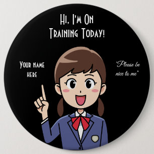 Trainee Employee 6 Cm Round Badge