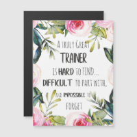 Trainer appreciation Quote Thank you grateful